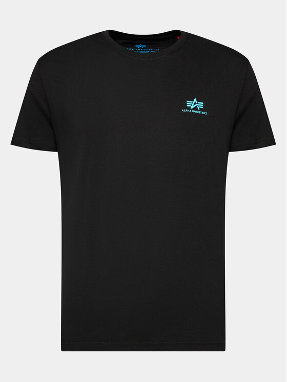 Alpha Industries Alpha Industries T-Shirt Basic Small Logo 188505 Czarny Regular Fit