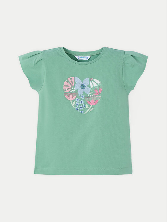 Mayoral Mayoral Tricou 3015 Verde Regular Fit