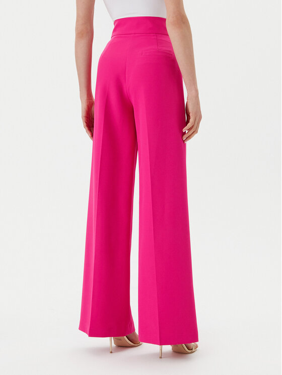 Maryley Maryley Hlače iz tkanine 25EB680/M25/43AL Roza Regular Fit