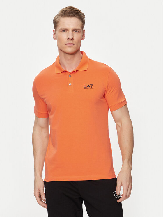 EA7 Emporio Armani Polo 8NPF04 PJM5Z 1661 Narančasta Regular Fit