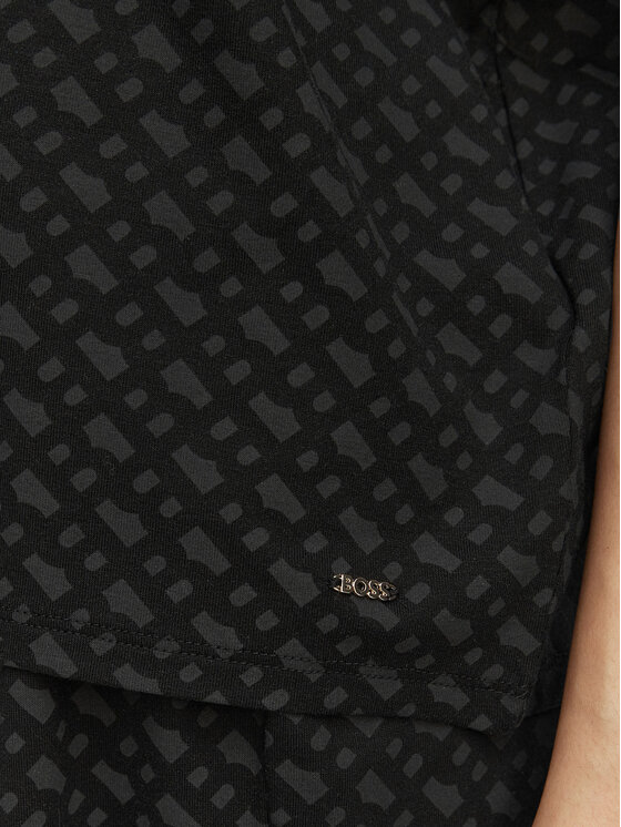BOSS BOSS Тениска на пижама 50561029 Черен Oversize
