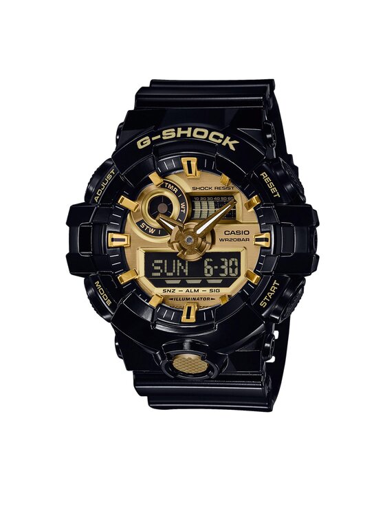 G-Shock Pulkstenis GA-710GB-1AER Melns