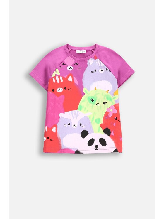 Coccodrillo Coccodrillo T-Shirt WC5143203RGK-016 Fioletowy Regular Fit