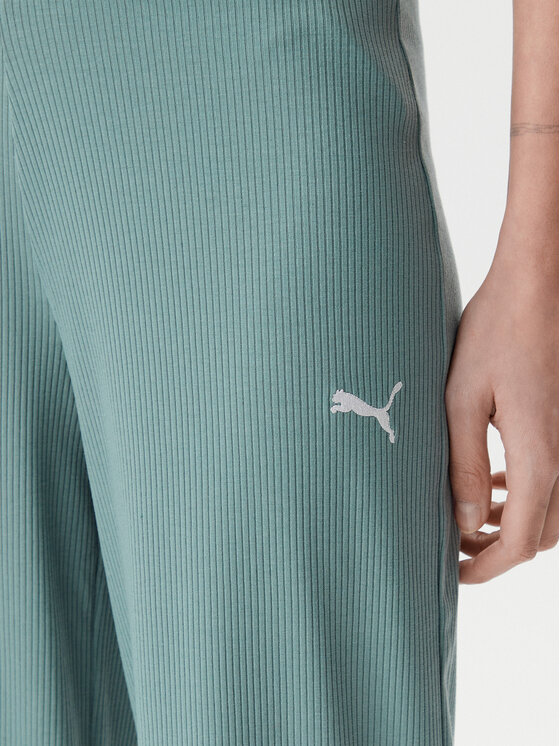 Puma Puma Спортивні штани Ess Elevated 685025 Зелений Straight Fit