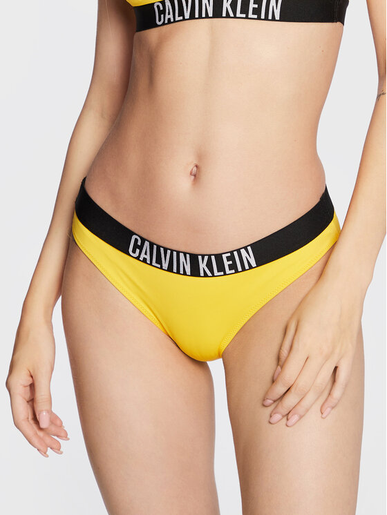 Calvin Klein Swimwear Spodnji del bikini Intense Power KW0KW01728 Rumena