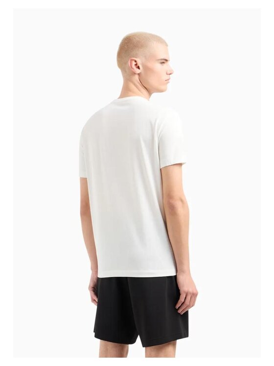 Armani Exchange Armani Exchange T-Shirt T-SHIRT Biały Slim Fit
