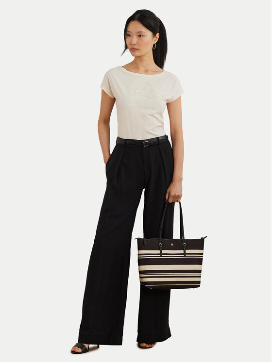 LAUREN RALPH LAUREN LAUREN RALPH LAUREN Tričko 200963933001 Écru Relaxed Fit