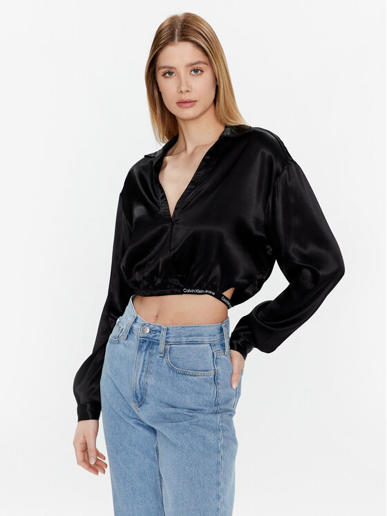 Calvin Klein Jeans Calvin Klein Jeans Halenka J20J220327 Černá Regular Fit