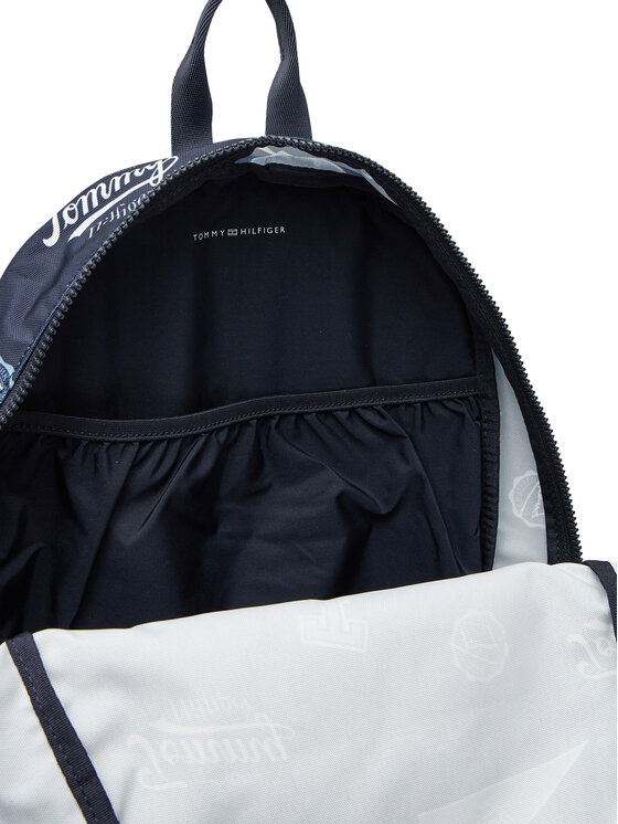 Tommy Hilfiger Tommy Hilfiger Hátizsák Th Essential Printed Backpack AU0AU01992 Sötétkék