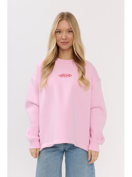 Mirons Mirons Bluza soft Różowy Oversize