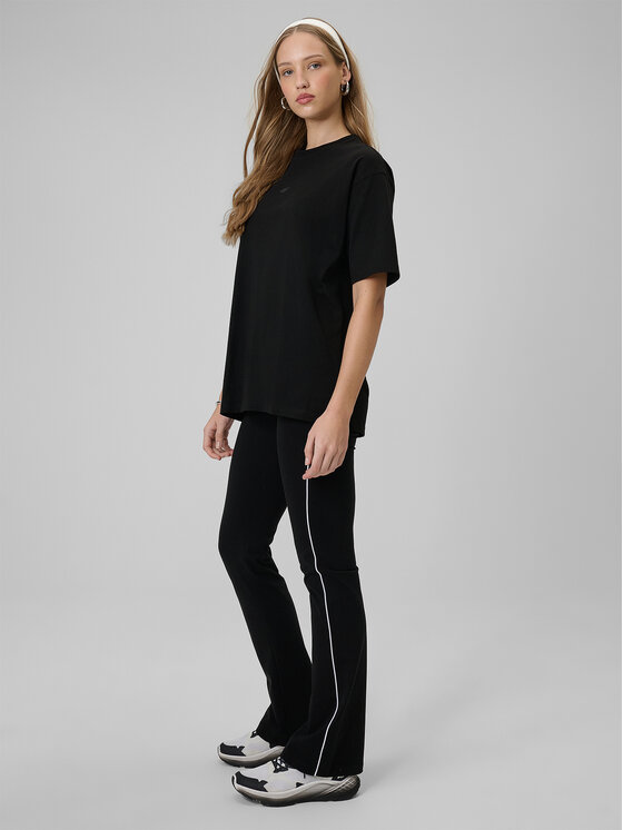 4F 4F Legginsy SPORTS CLUB Czarny Slim Fit