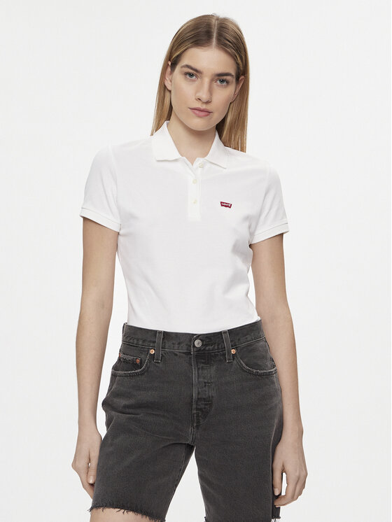 Levi's Polokošeľa 52599-0000 Biela Slim Fit