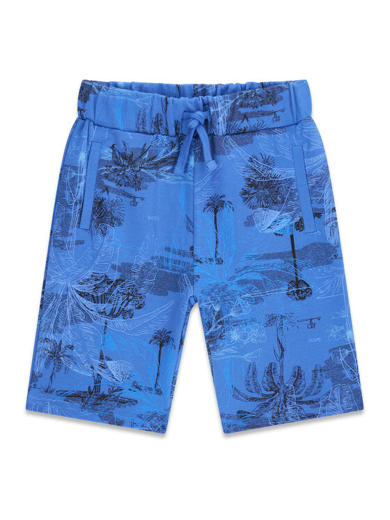 Guess Guess Športne kratke hlače L6GD09 KA6R4 Modra Regular Fit