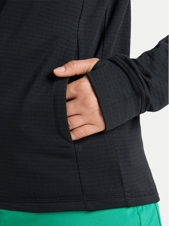 Roxy Roxy Športna jopa Vertere Full Zip ERJFT04974 Črna Regular Fit