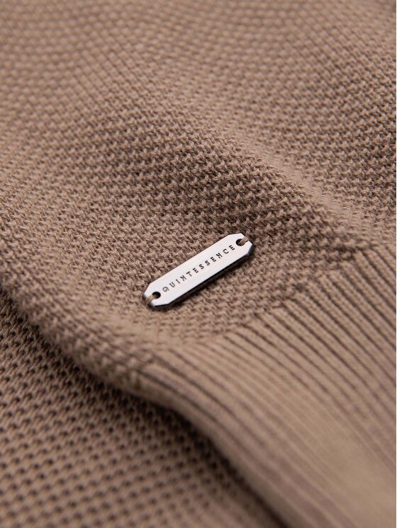 Ombre Ombre Polo OM-POSS-0178 Brązowy Regular Fit