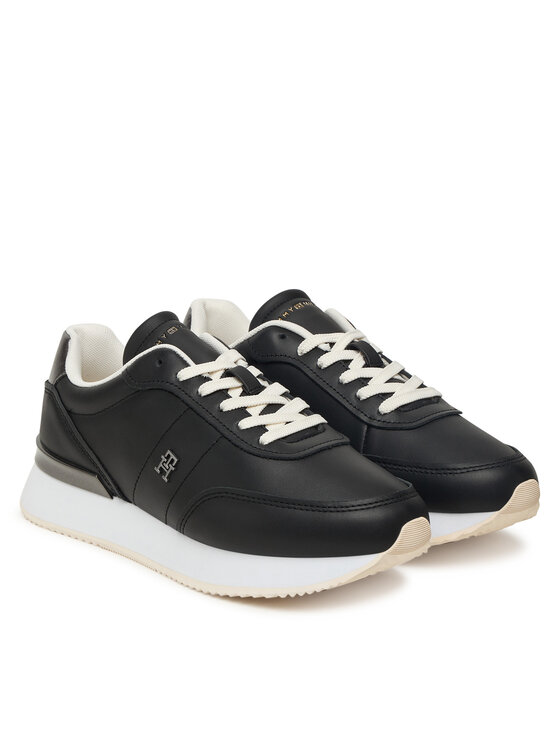 Tommy Hilfiger Tommy Hilfiger Sportcipők Chic Fashion Runner FW0FW08695 Fekete