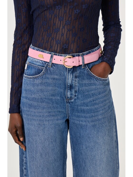 Fabienne Chapot Fabienne Chapot Pasek Studded Marina Belt Różowy