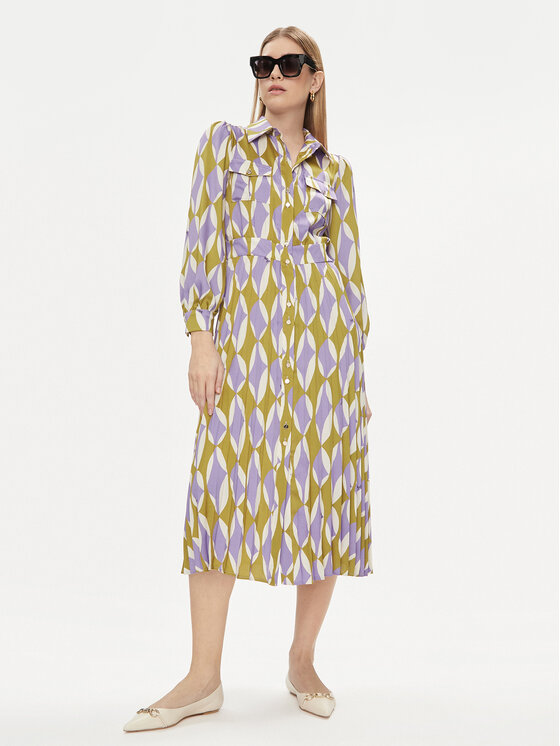 Liu Jo Liu Jo Rochie tip cămașă CA4360 TS555 Colorat Regular Fit