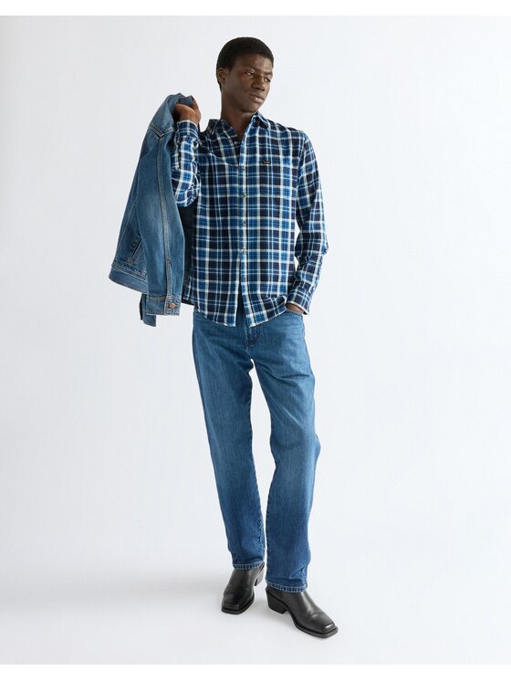 Wrangler Wrangler Koszula 1 PKT SHIRT Różowy Regular Fit