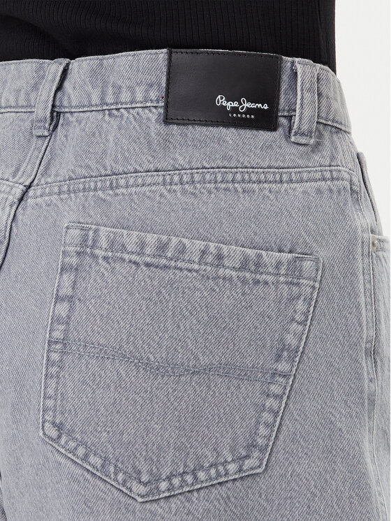 Pepe Jeans Pepe Jeans Džínsové šortky PL801112 Sivá Slim Fit