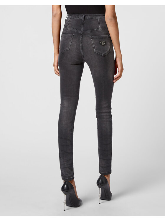 PHILIPP PLEIN PHILIPP PLEIN Jeansy 3413 Czarny Slim Fit