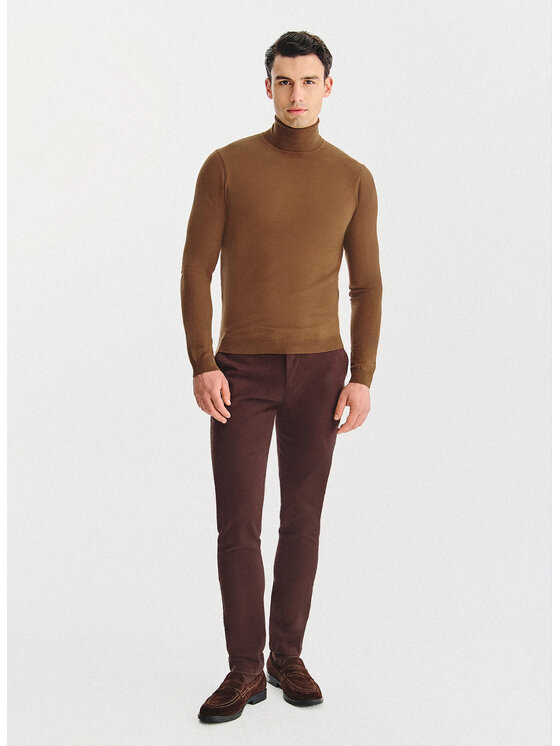 Pako Lorente Pako Lorente Sweter P25WB-2X-025 Brązowy Classic Fit