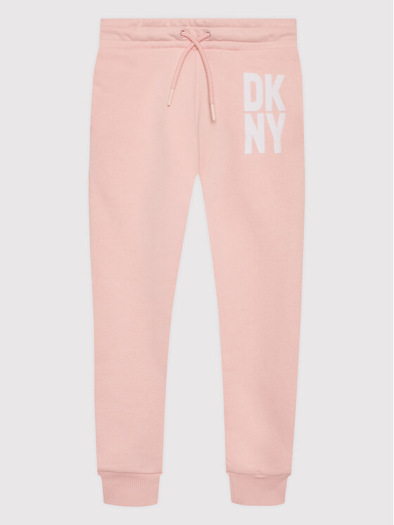 DKNY Sporta bikses D34A70 S Rozā Regular Fit