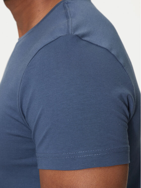 Tommy Hilfiger Tommy Hilfiger T-Shirt MW0MW10800 Modrá Slim Fit