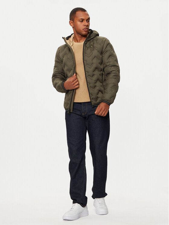 Blauer Blauer Μπουφάν χειμωνιάτικο 24WBLUC03125 683 Χακί Regular Fit