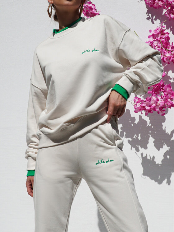 LilaLou LilaLou Dres Poli Beżowy Regular Fit