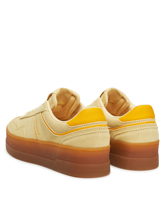 Tommy Jeans Tommy Jeans Снікерcи The Greenwich Flatform Suede EN0EN02734 Жовтий