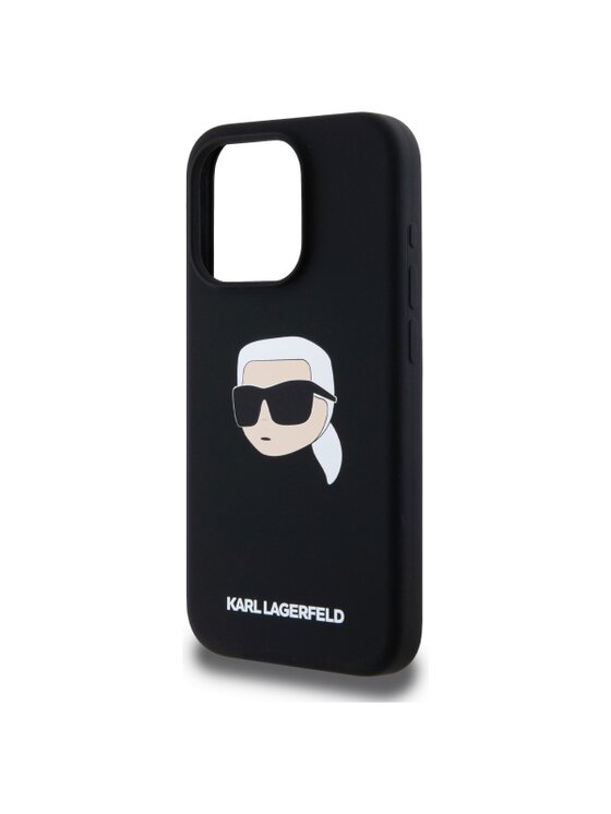 KARL LAGERFELD KARL LAGERFELD Etui na telefon Karl Head Print MagSafe Czarny
