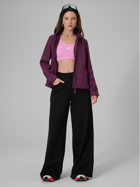4F 4F Kurtka przejściowa EVERYDAY ACTIVE Fioletowy Slim Fit