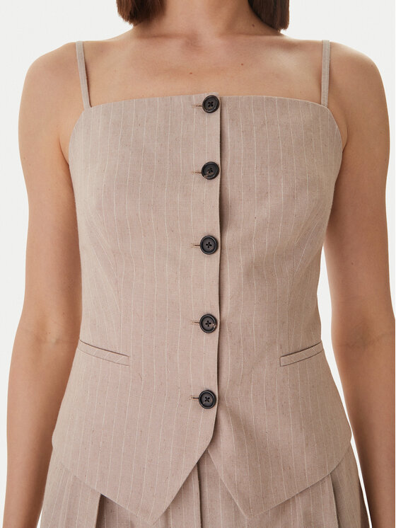 HUGO HUGO Шорти з тканини Hamonu 50559853 Бежевий Relaxed Fit