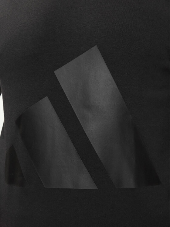 adidas adidas Trening Big Logo Fleece Colorblock JI8865 Negru Regular Fit