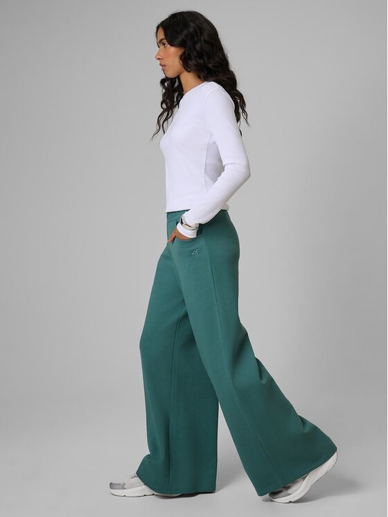 4F 4F Pantaloni da tuta 4FRSS26TTROF2011-46S Verde Loose Fit