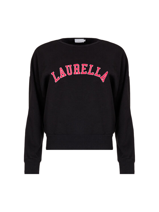 LAURELLA LAURELLA Mikina 1TU002 Černá Regular Fit
