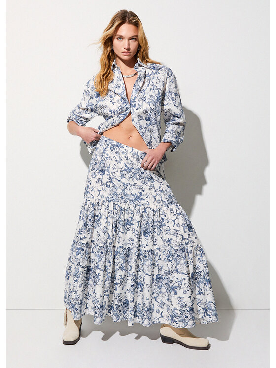 Liu Jo Liu Jo Spódnica maxi UA6356T4853P9274 Niebieski Regular Fit