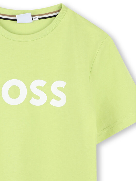 BOSS BOSS T-shirt J52030 M Verde Regular Fit