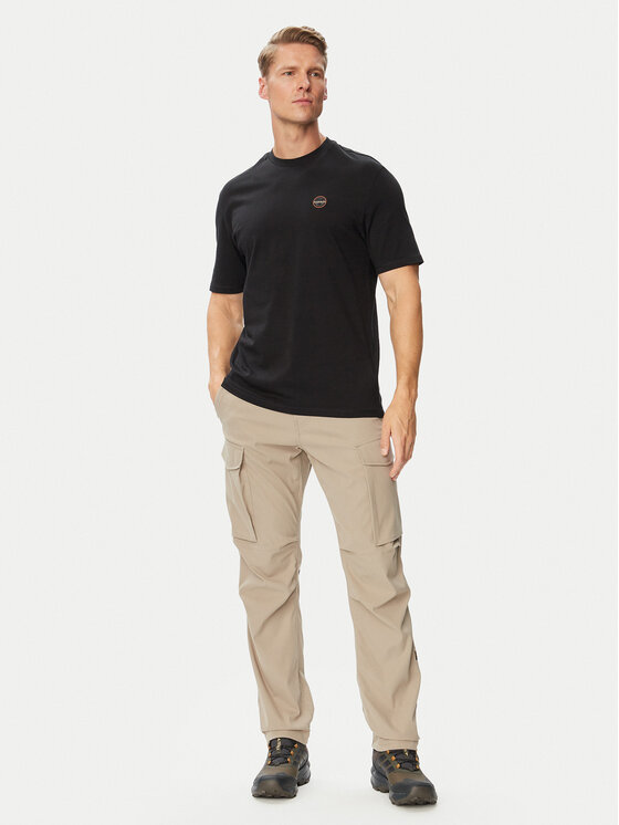 Napapijri Napapijri T-shirt S-Badge NP0A8949 Crna Regular Fit