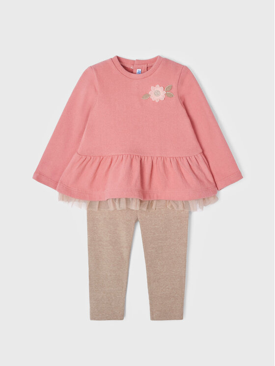 Completo maglietta e leggings 2724 Multicolore