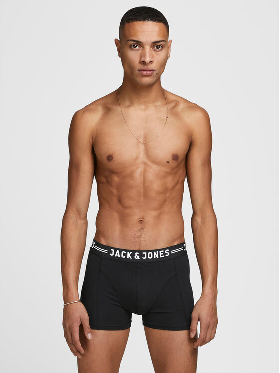Jack&Jones Jack&Jones Σετ μποξεράκια 3 τμχ Sense 12081832 Μαύρο