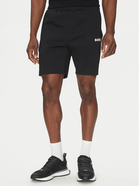 BOSS BOSS Pantaloni scurți sport 50537819 Negru Regular Fit