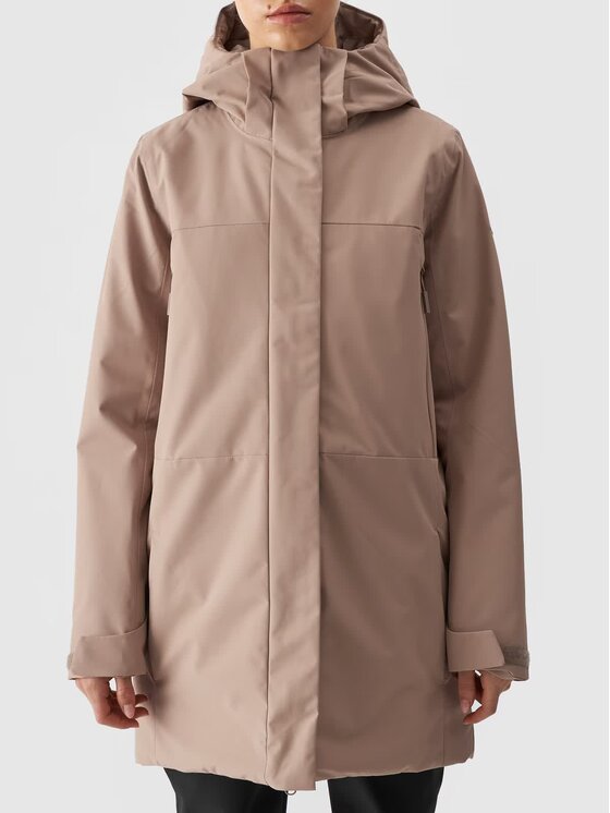 4F 4F Parka 4FWAW24TTJAF560-82S Czarny Regular Fit