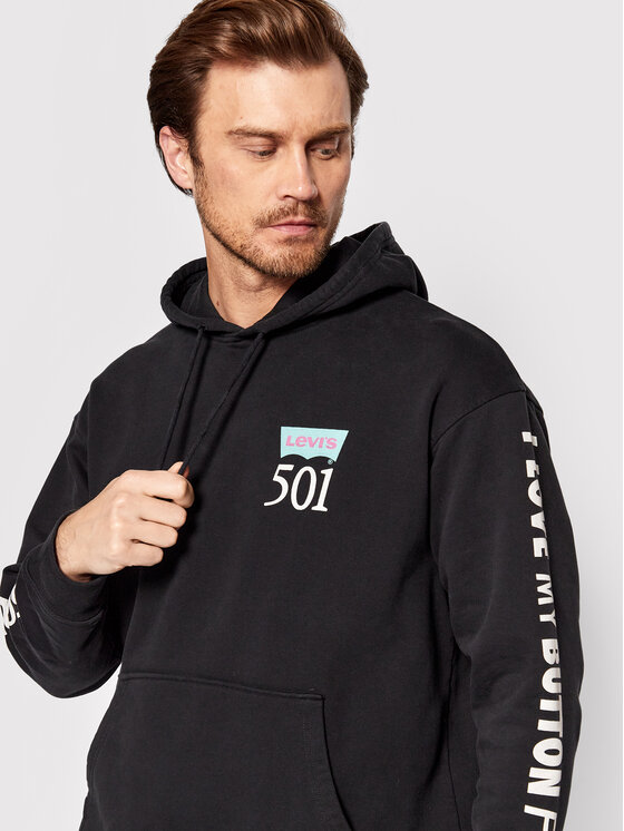 Felpa 501 38479-0116 Nero Relaxed Fit