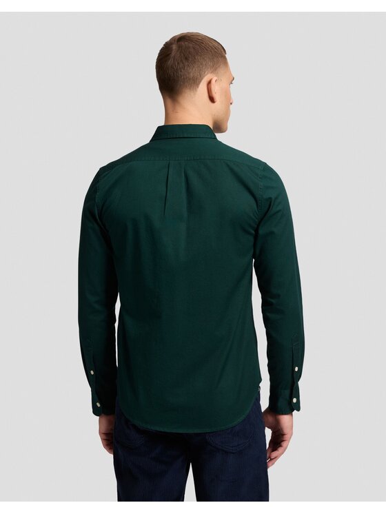 Lee Lee Koszula LS CLEAN SHIRT Zielony Regular Fit