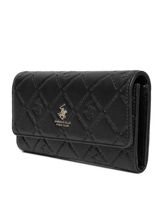 Beverly Hills Polo Club Beverly Hills Polo Club Портфейл CEO-BHPC-W1-007-AW25 Черен
