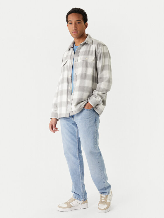 Tommy Hilfiger Tommy Hilfiger Košile Flannel MW0MW40483 Šedá Regular Fit