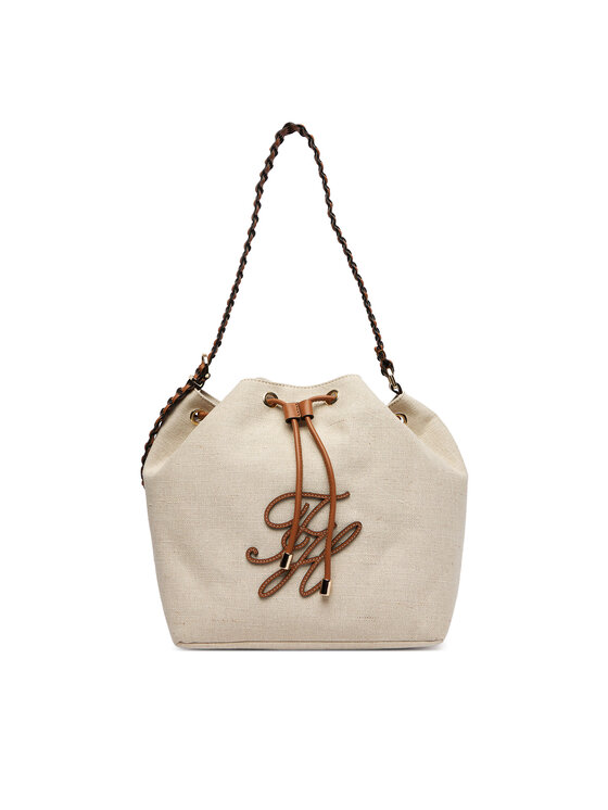 Tommy Hilfiger Geantă Th Elev Summer Bucket Canvas AW0AW18631 Bej