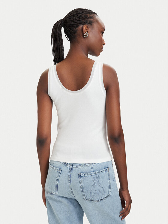 Patrizia Pepe Patrizia Pepe Marškinėliai 2M4523/J407-W146 Balta Slim Fit